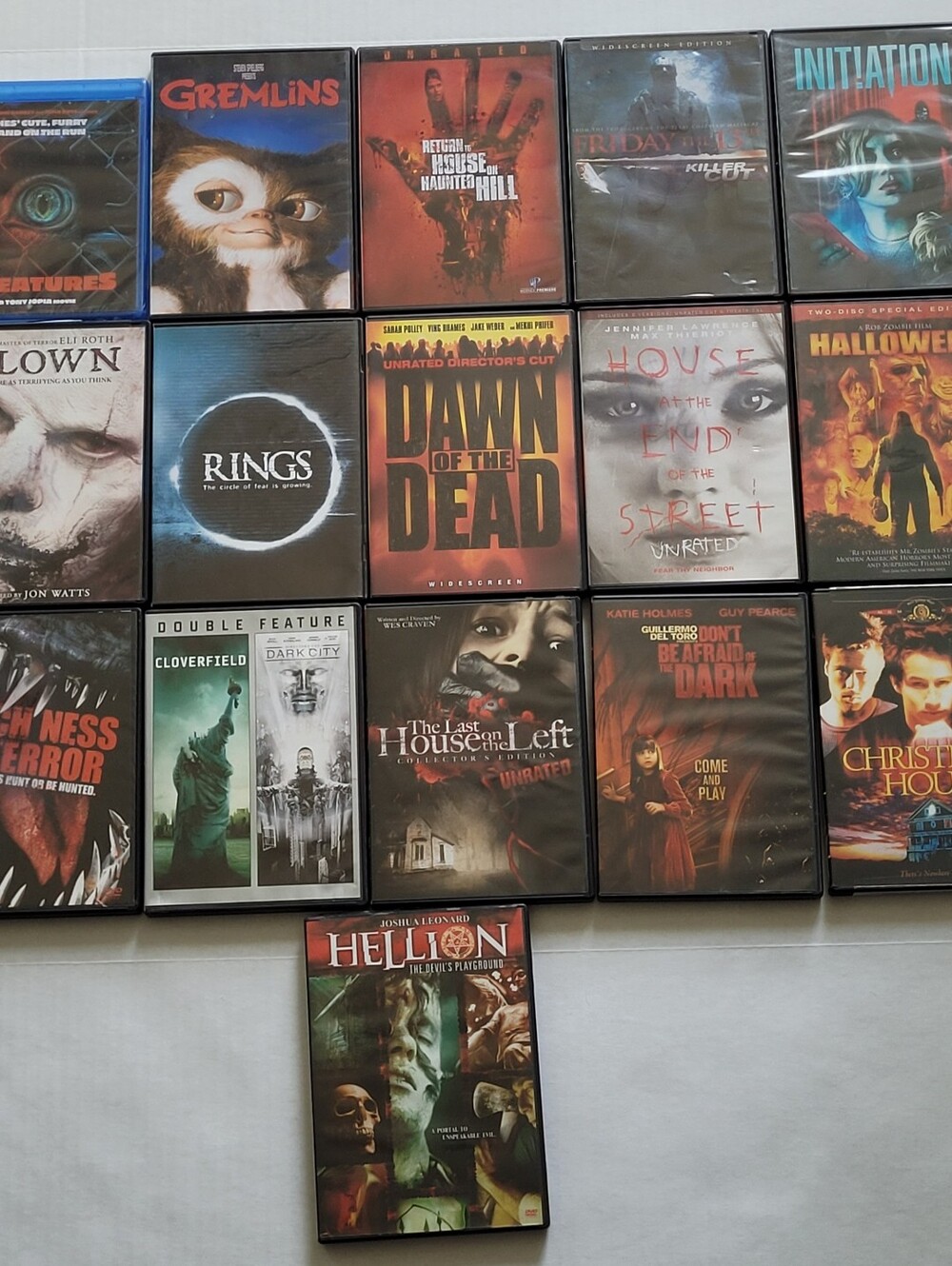 (Lot Of 16) Assorted Horror/Thriller/Slasher/Creature DVDs Excellent Condition.